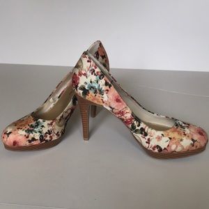 Christian Siriano Floral Heels